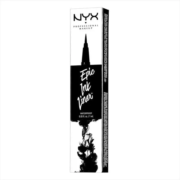 NYX Epic Ink Waterproof Liquid Eyeliner Pen-Black - (C)