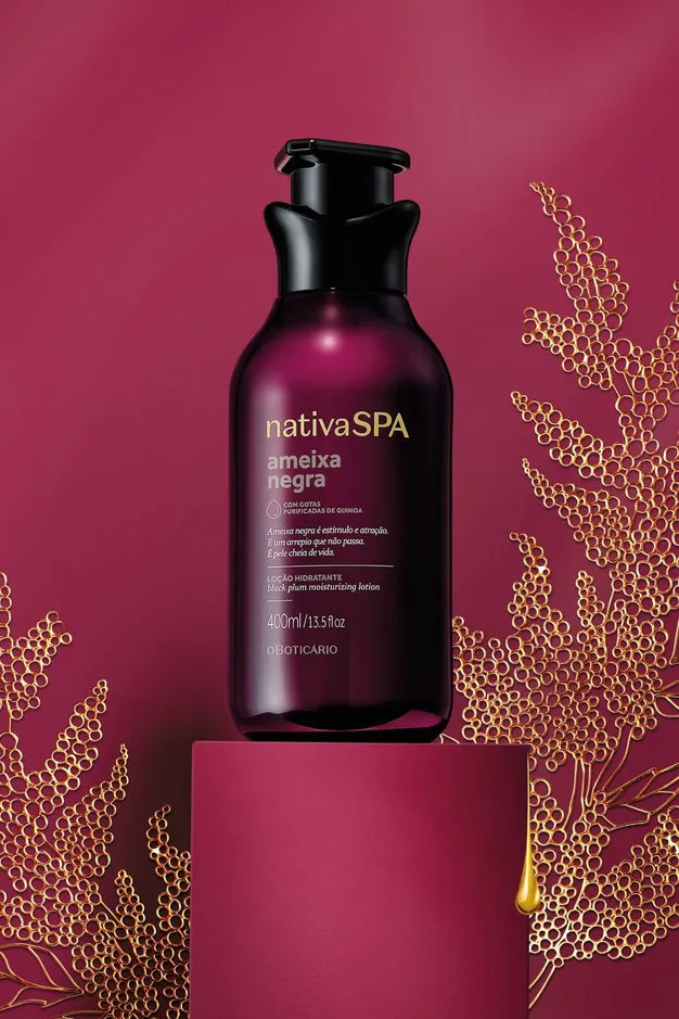 O Boticario Nativa Spa Black Plum Women's Moisturizing Body Lotion