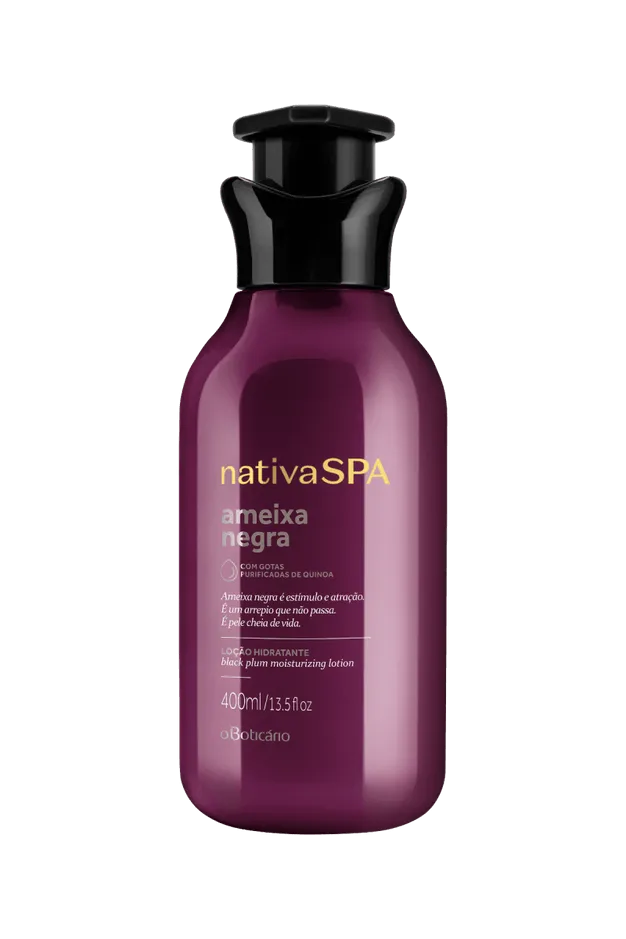 O Boticario Nativa Spa Black Plum Women's Moisturizing Body Lotion