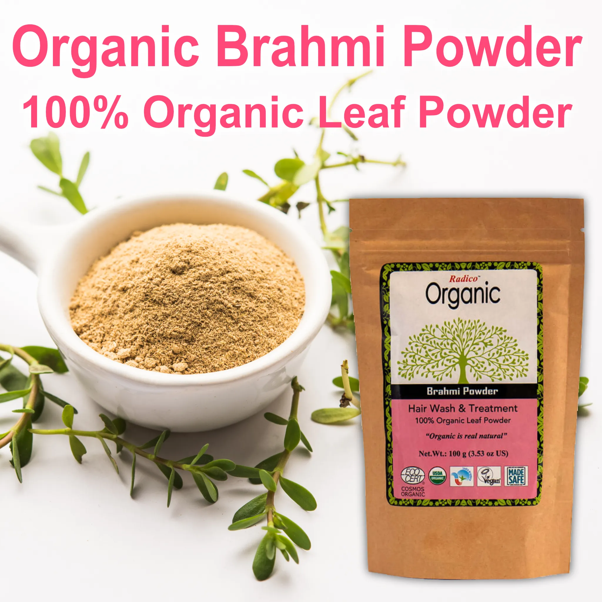 Organic Brahmi Leaf Powder For Hair