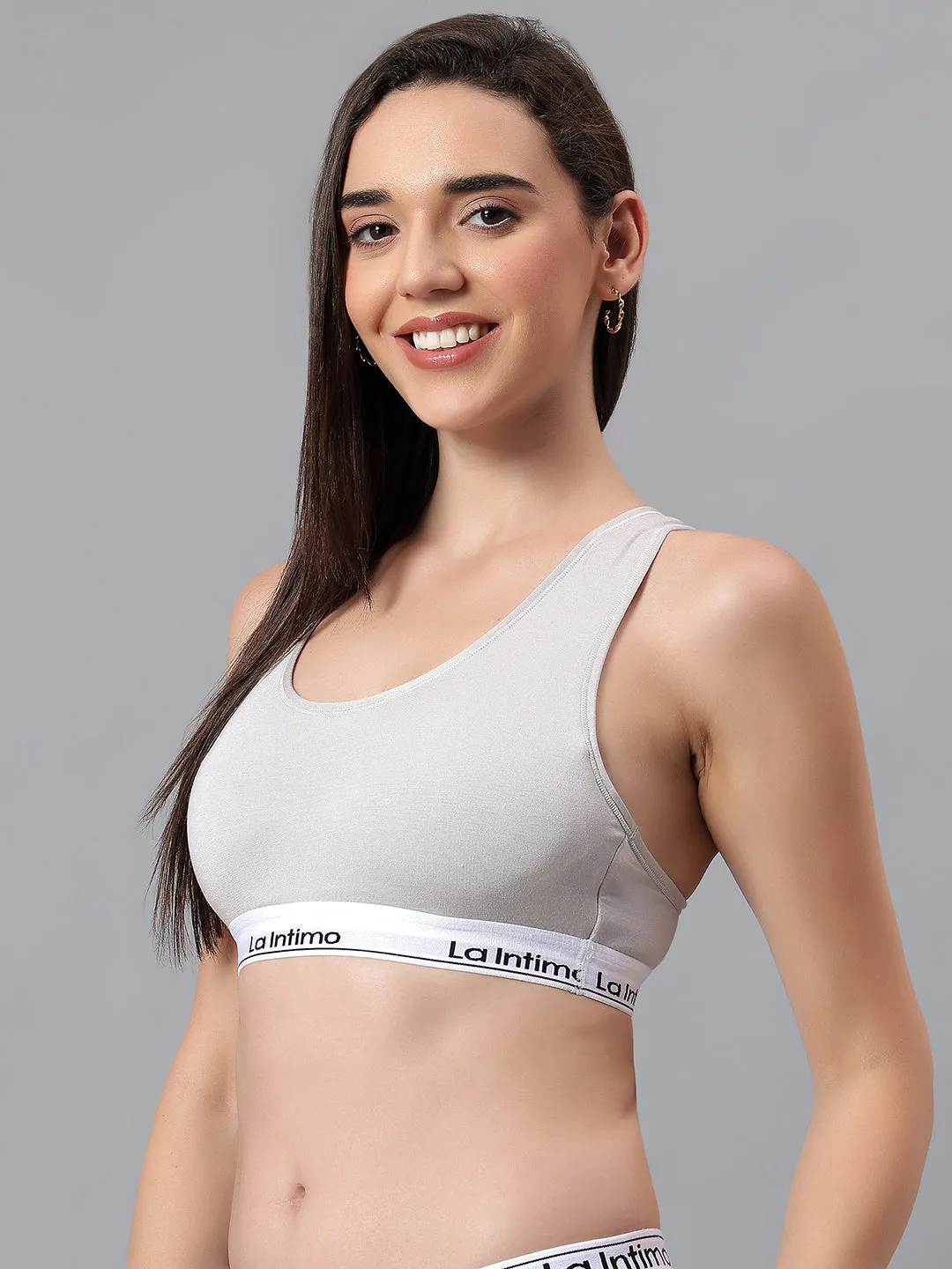 Padded Slip On Racerback Bra