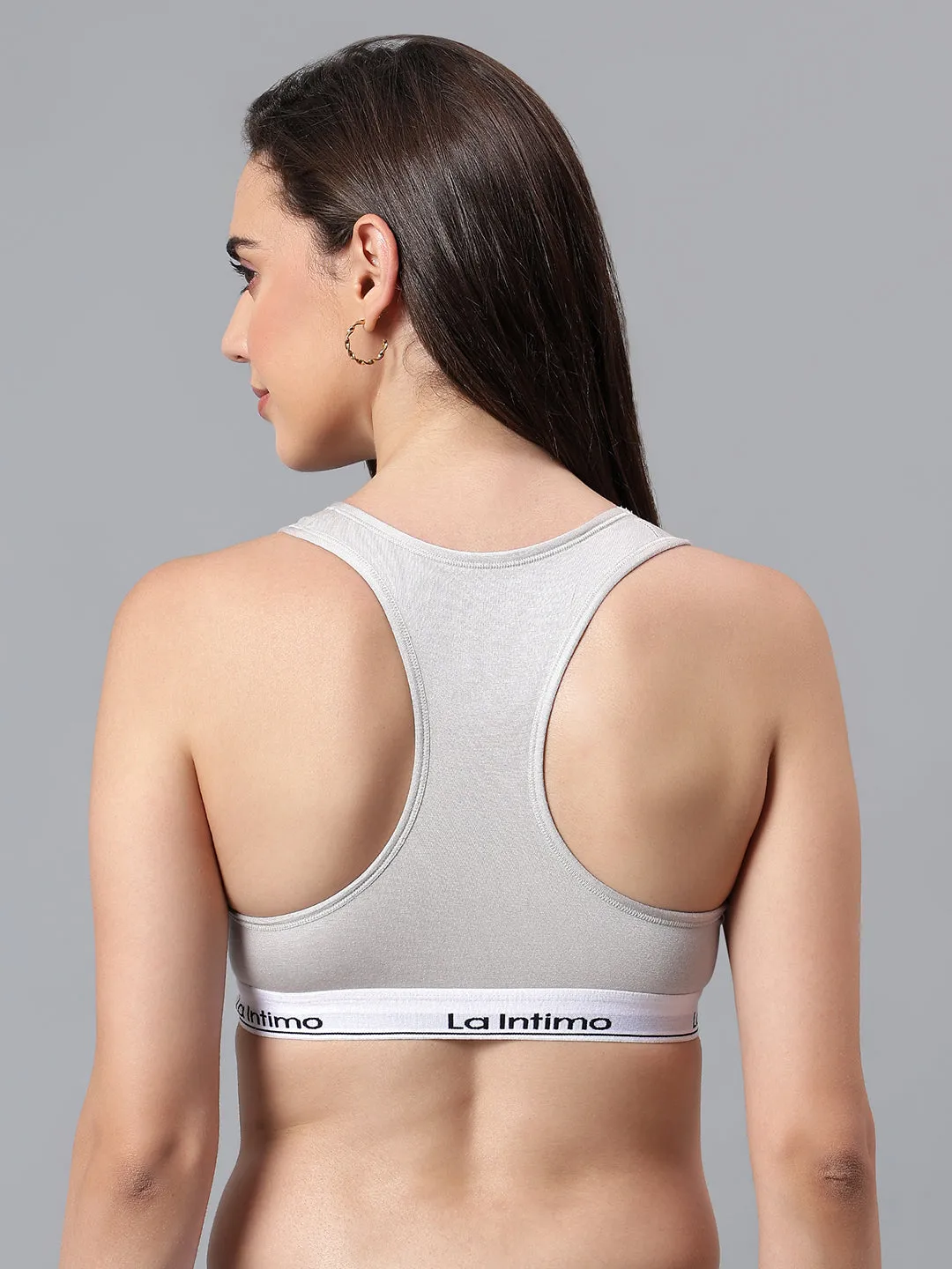 Padded Slip On Racerback Bra