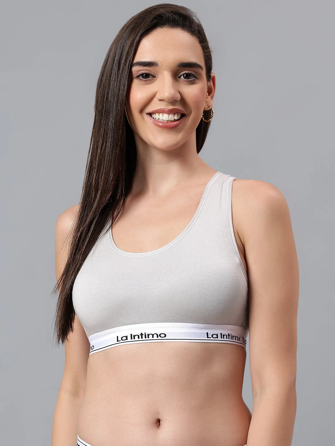 Padded Slip On Racerback Bra