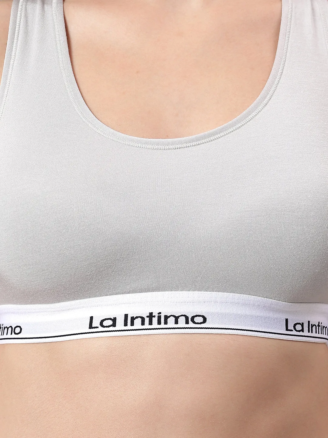 Padded Slip On Racerback Bra