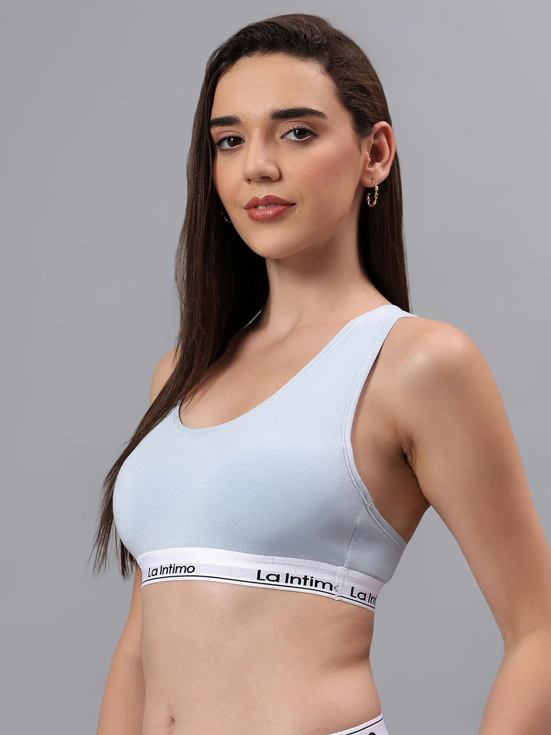 Padded Slip On Racerback Bra