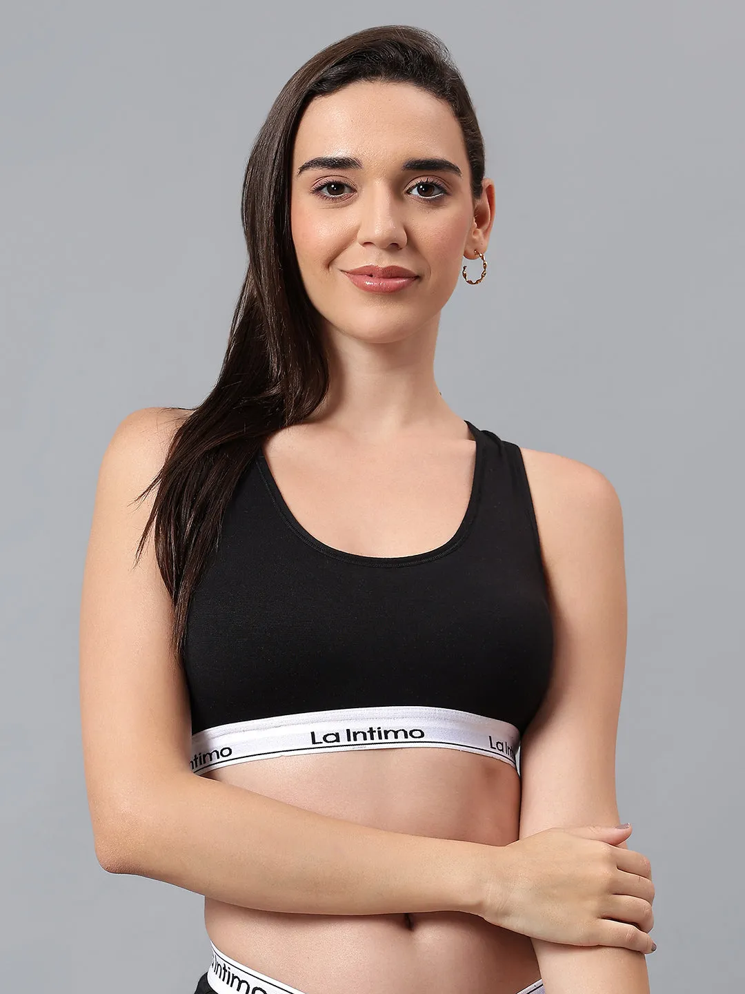 Padded Slip On Racerback Bra