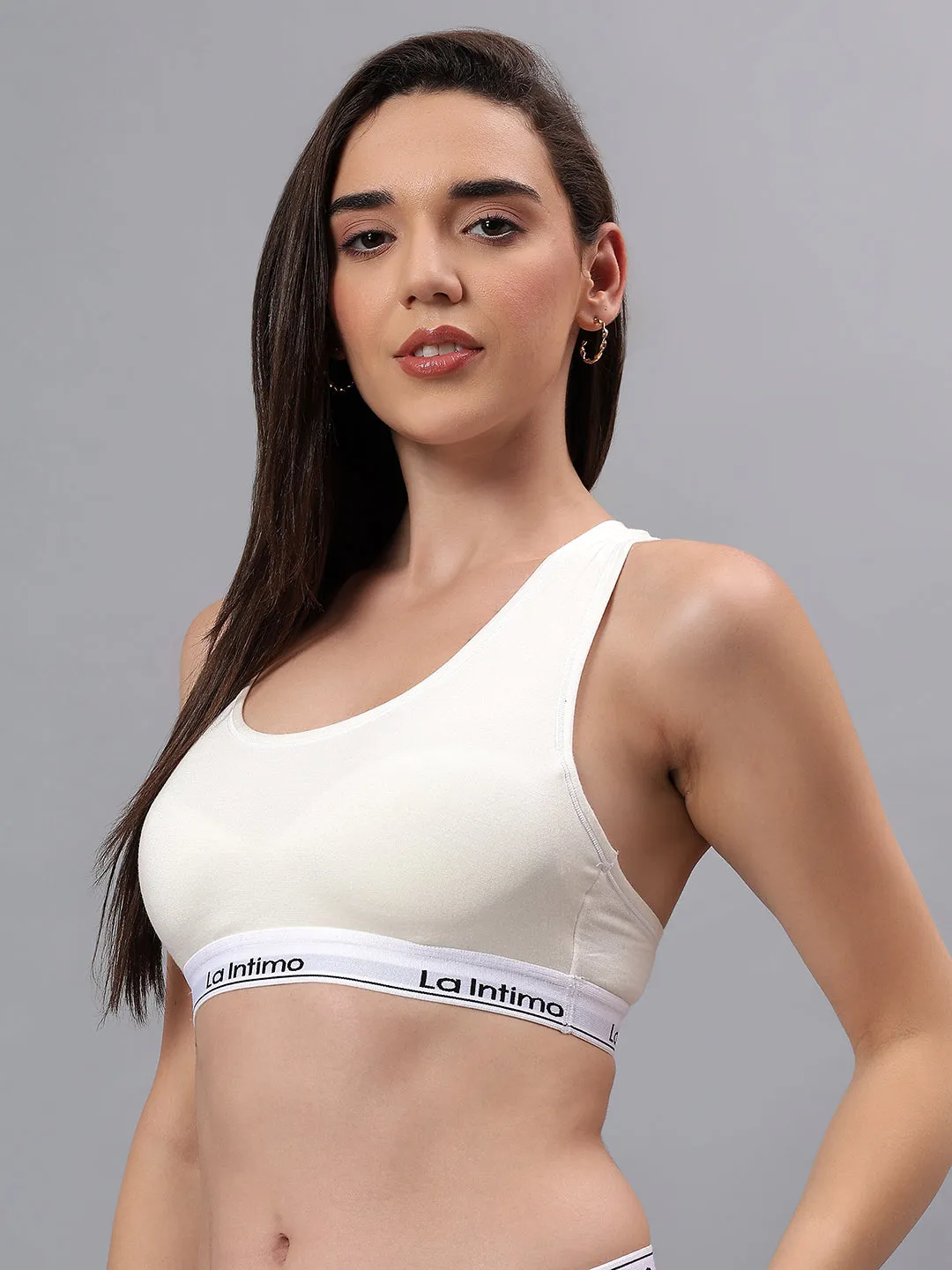 Padded Slip On Racerback Bra