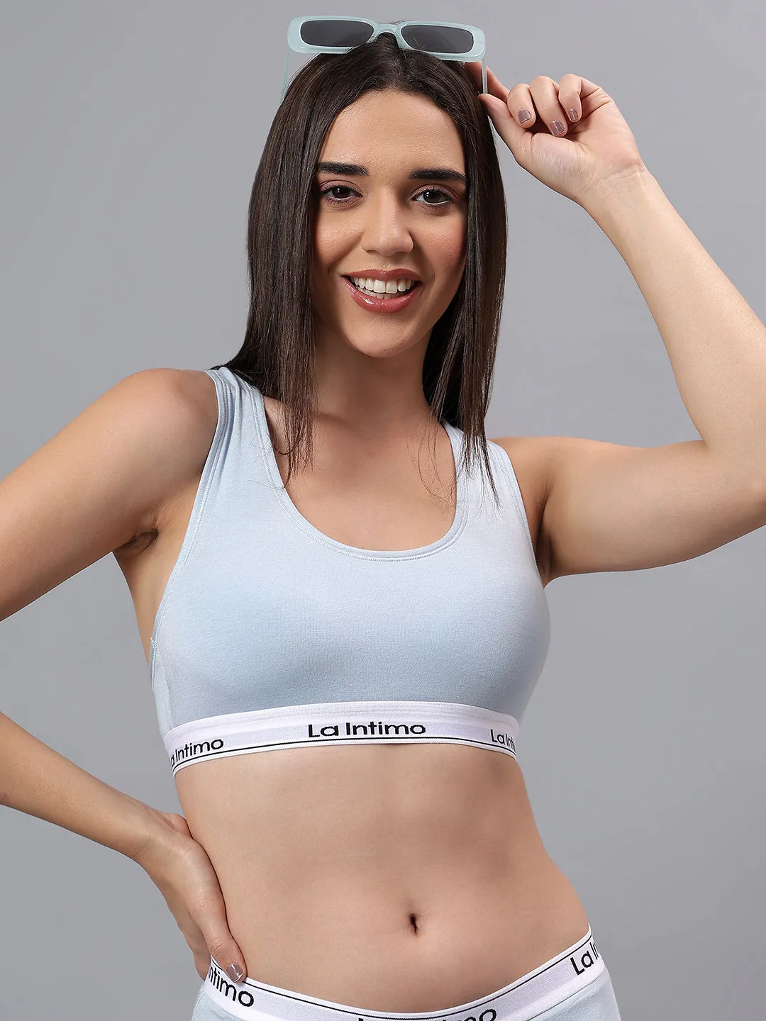 Padded Slip On Racerback Bra