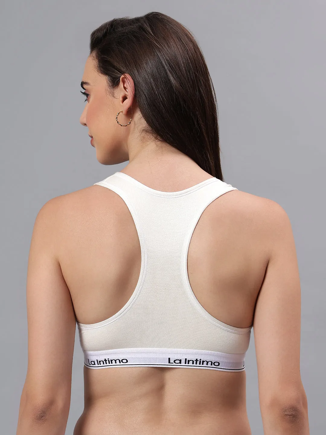 Padded Slip On Racerback Bra
