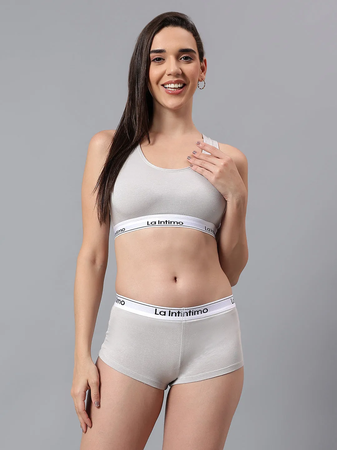 Padded Slip On Racerback Bra