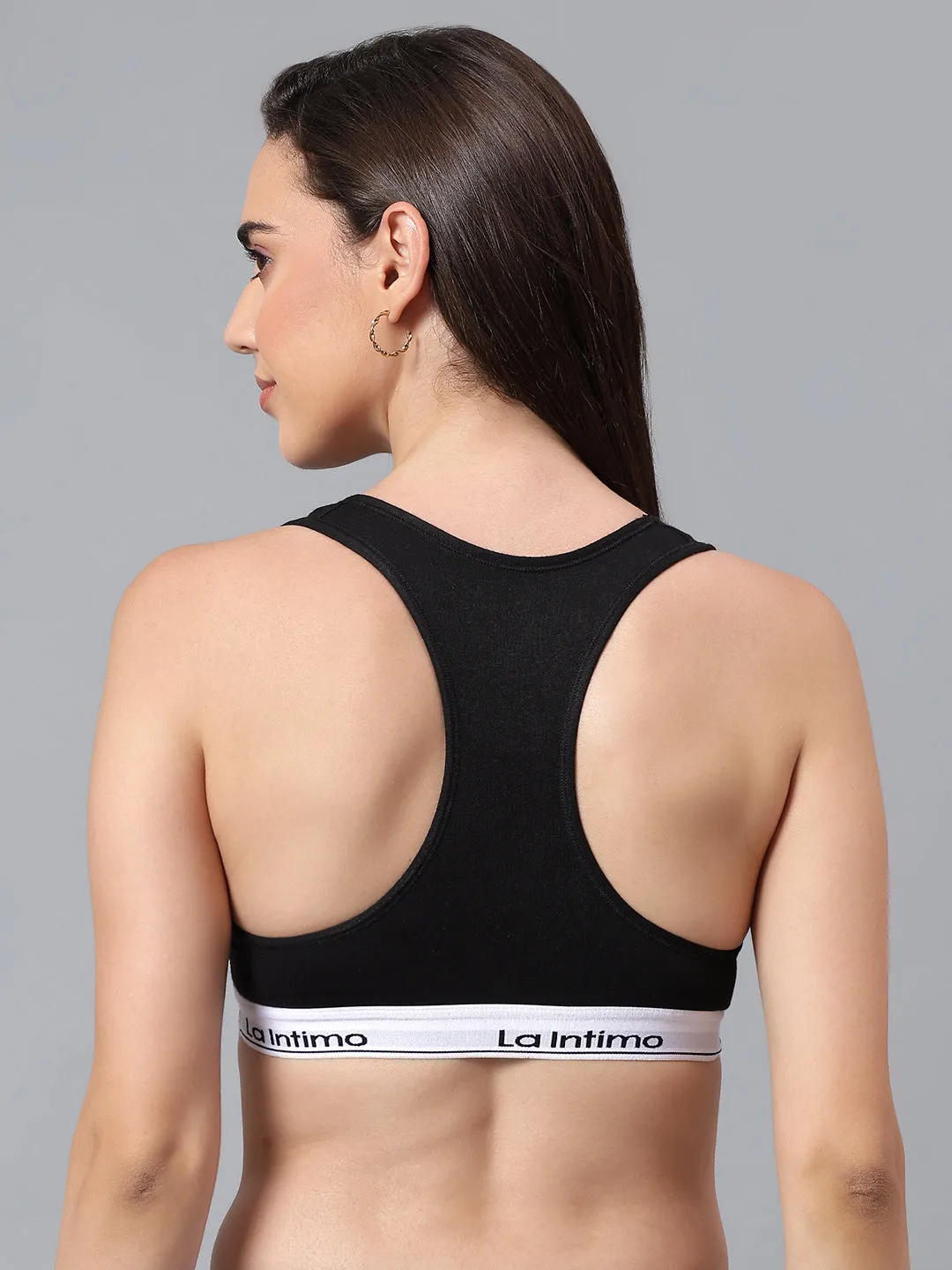 Padded Slip On Racerback Bra