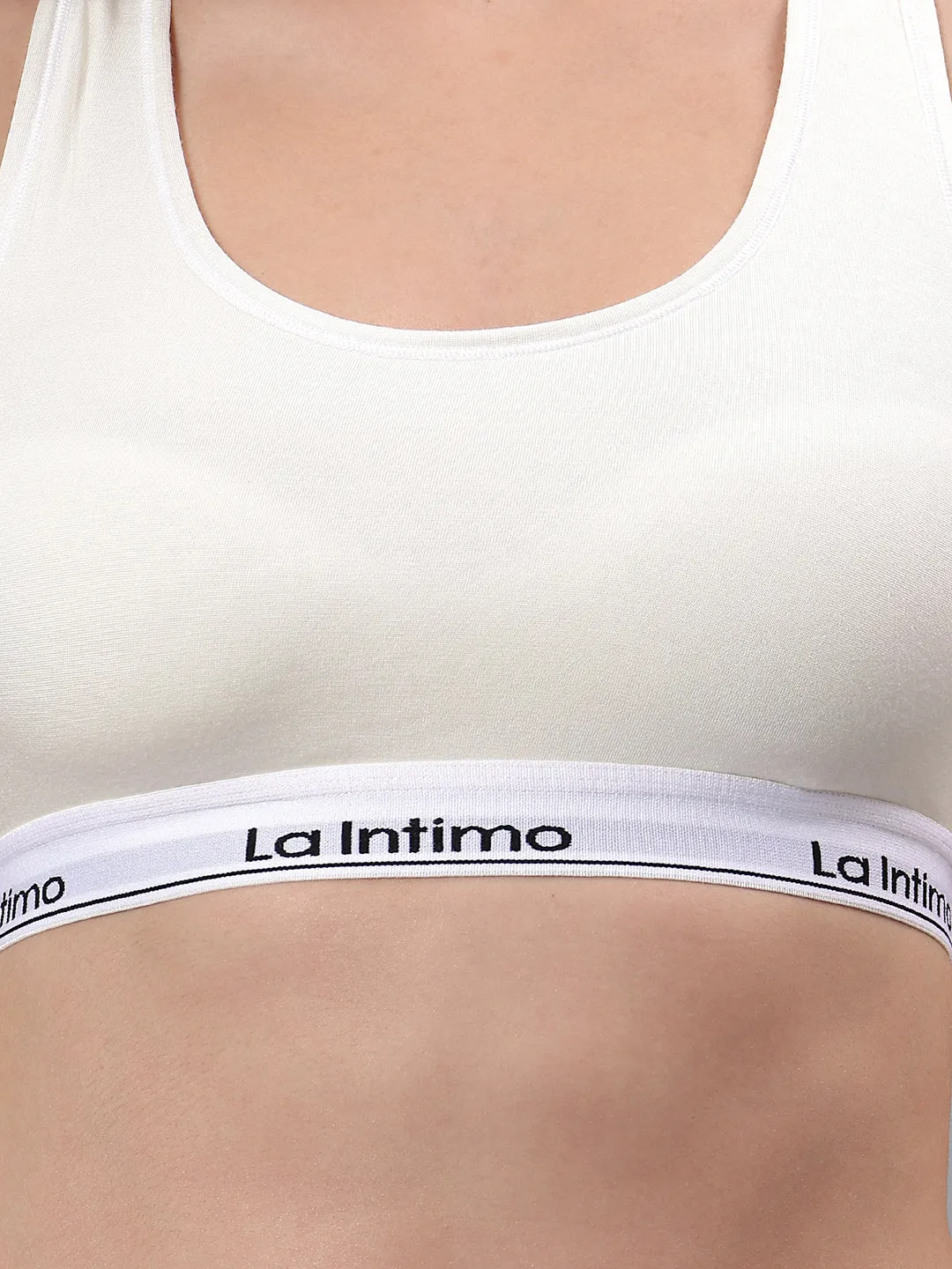 Padded Slip On Racerback Bra