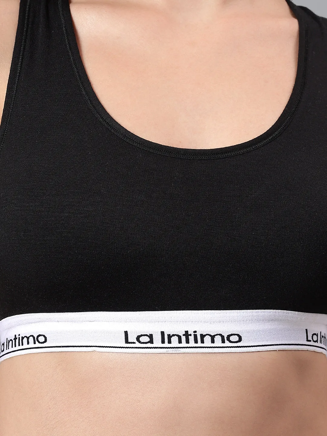 Padded Slip On Racerback Bra
