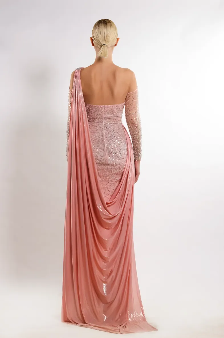 Pearlescent Blush Dress