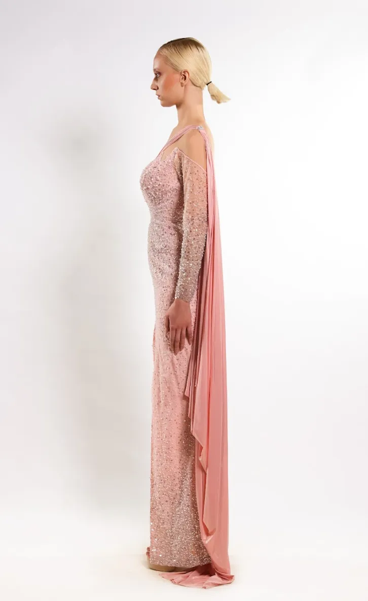 Pearlescent Blush Dress