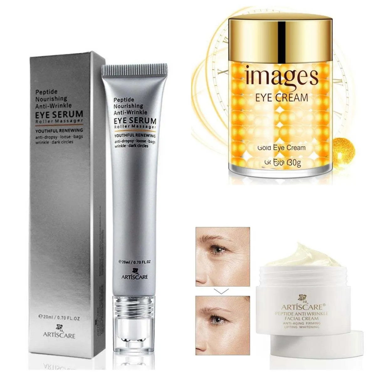 Peptide Face Cream Anti Wrinkle Facial Cream Whitening Lifting Day Cream Skin Care Anti Aging Acne Treatment Firming Face Cream
