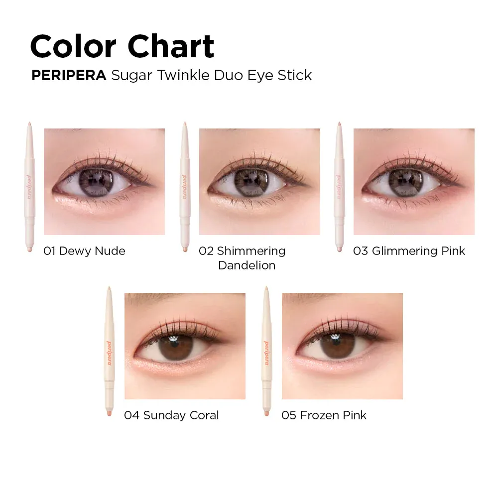 PERIPERA Sugar Twinkle Duo Eye Stick قلم ظلال العيون
