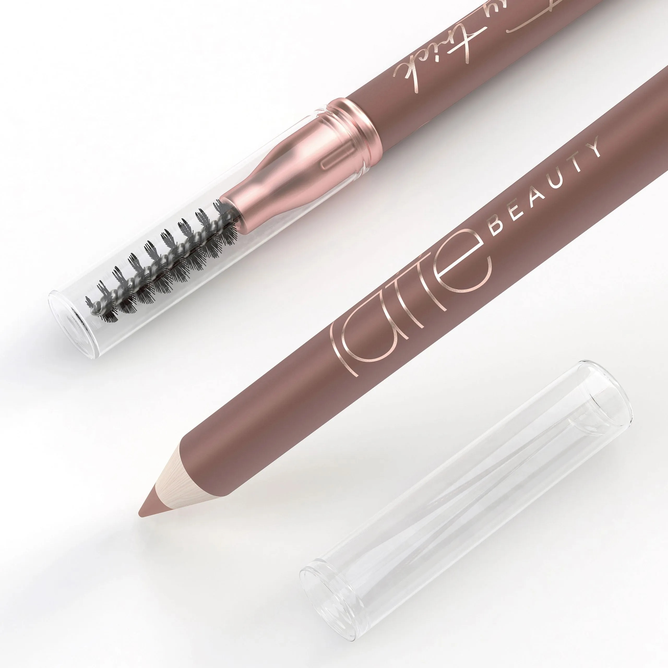Powder eyebrow pencil
