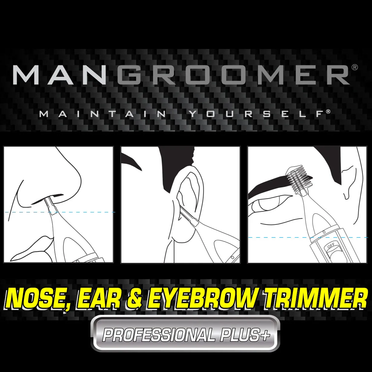 PROFESSIONAL PLUS  Nose, Ear and Eyebrow Trimmer
