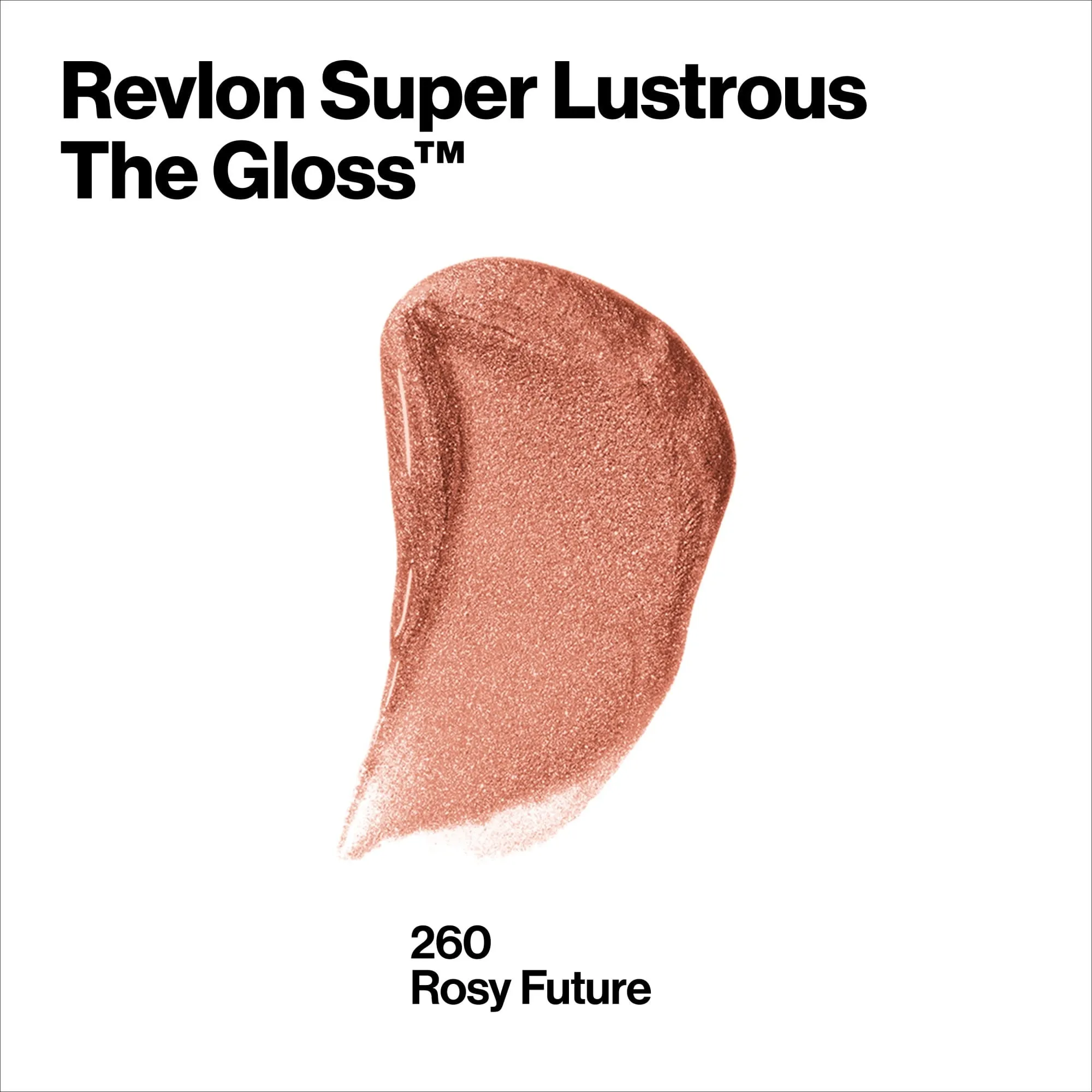 Revlon Super Lustrous Moisturizing High Shine Lip Gloss, 260 Rosy Future, 0.13 oz