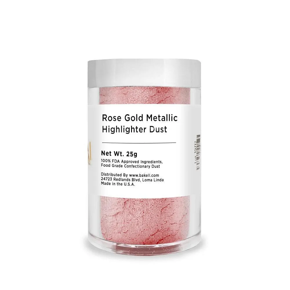 Rose Gold Metallic Highlighter Dust