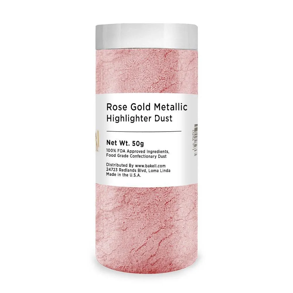 Rose Gold Metallic Highlighter Dust