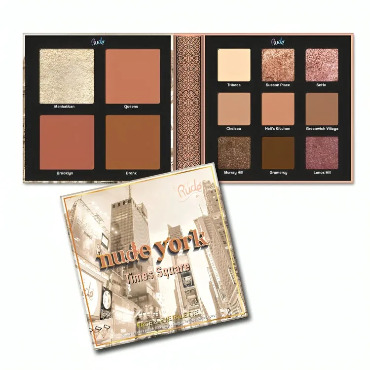 RUDE Nude York Face & Eye Palette