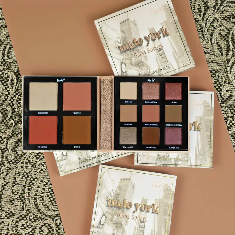 RUDE Nude York Face & Eye Palette