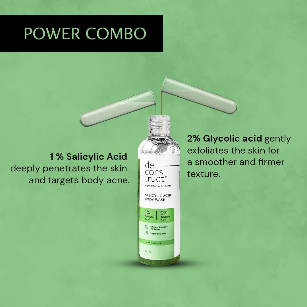 Salicylic Acid Body Wash - 1% salicylic acid   2% glycolic acid | Fights body acne