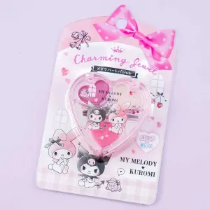 Sanrio Make Heart Lip & Eyeshadow Palette - My Melody & Kuromi