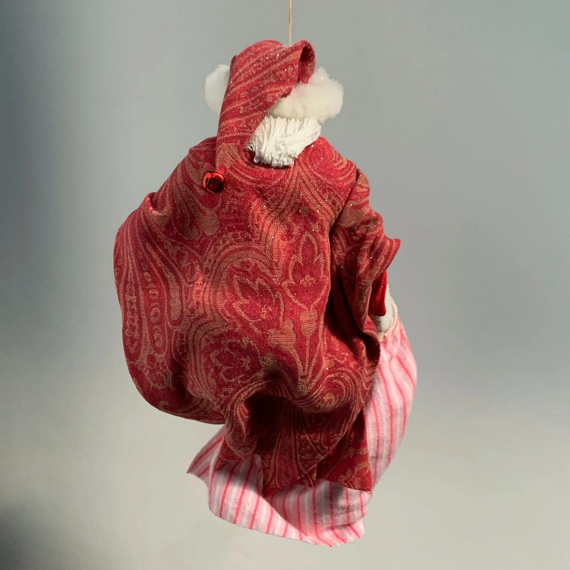 Santa Claus - Gifts for children- Hanging tree ornament - Handcrafted - Collectable Christmas Art - stuffed teddy bear - toy animals -