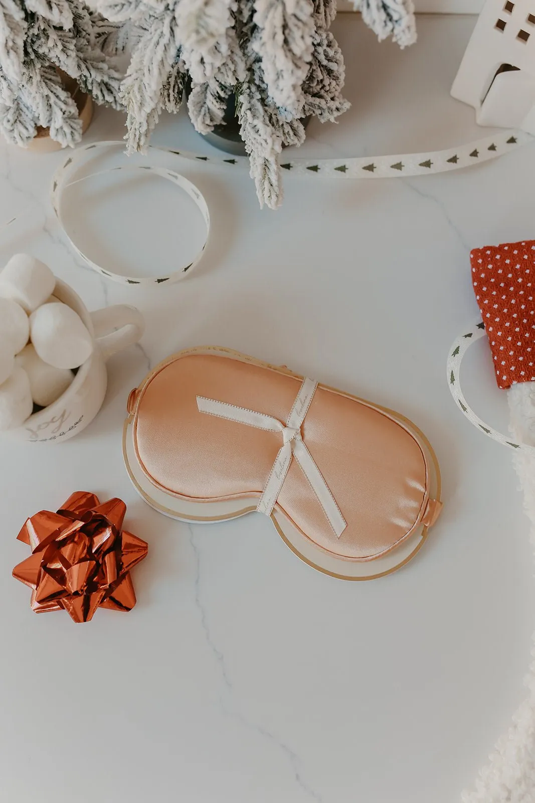 Satiny Sleep Eye Mask - Caramel - FINAL SALE