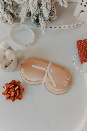 Satiny Sleep Eye Mask - Caramel - FINAL SALE