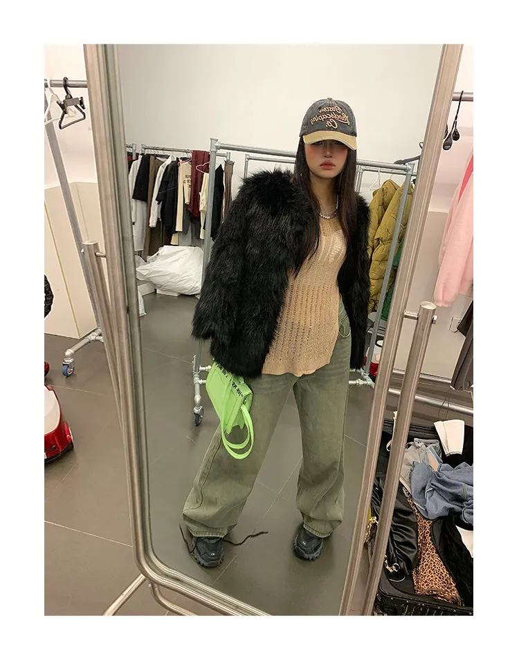 Selena Denim Baggy Loose Straight Leg Jeans Pants
