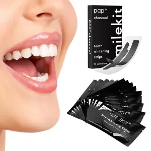 Set of 14 Pairs Teeth Whitening Strips PAP Charcoal Dental Oral Hygiene Care Strip