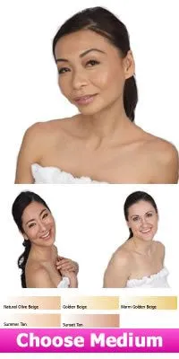 Set of Two (2) Glam Air Airbrush Foundation Makeup S6 Warm Golden Beige & S7 Summer Tan in Satin Finish 0.25oz Bottles(normal to Dry Skin)