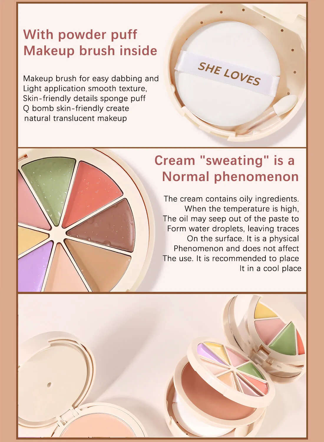 She Loves Foundation and Conceal Correcting Wheel