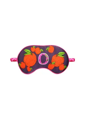 Silk Eye Mask / "O for Winter Oranges"