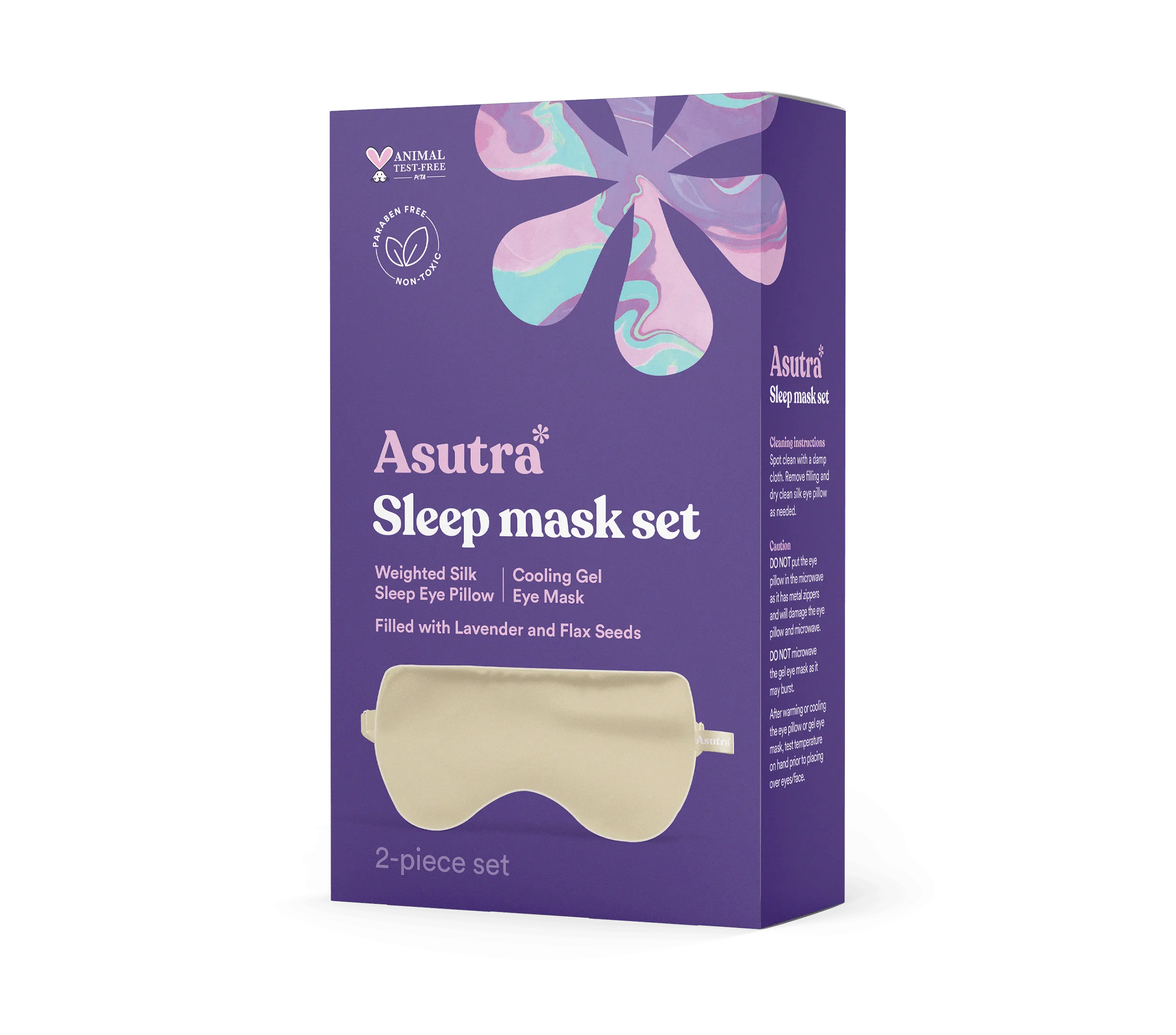 Silk Eye Pillow, Champagne Gift Box