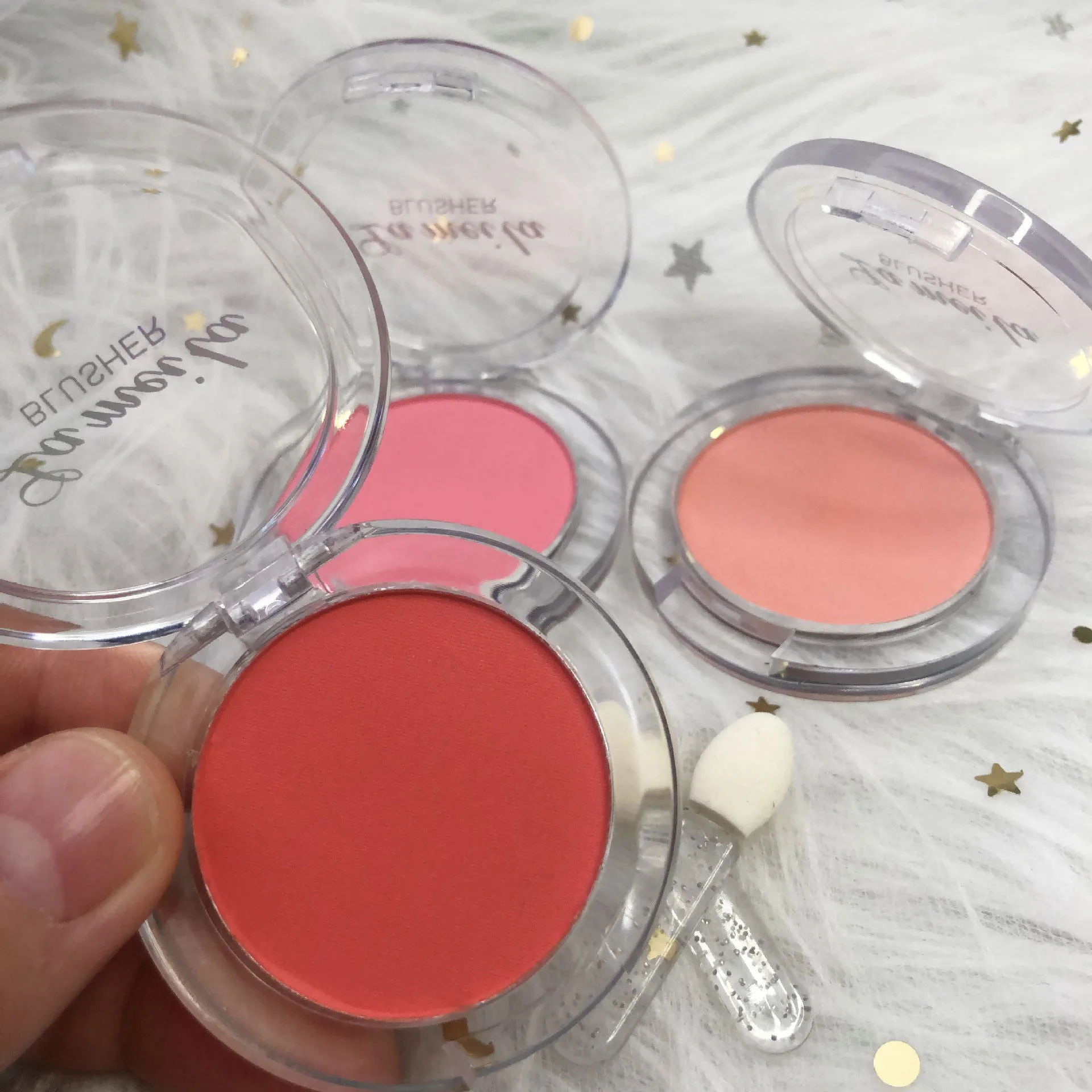 Single color ice cube blush ins brightening color long-lasting natural  highlight  rouge contouring