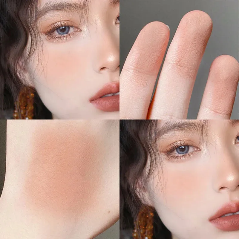 Single color ice cube blush ins brightening color long-lasting natural  highlight  rouge contouring