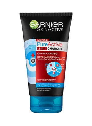 SkinActive Pure Active Intensive Charcoal 3-in-1 Wash