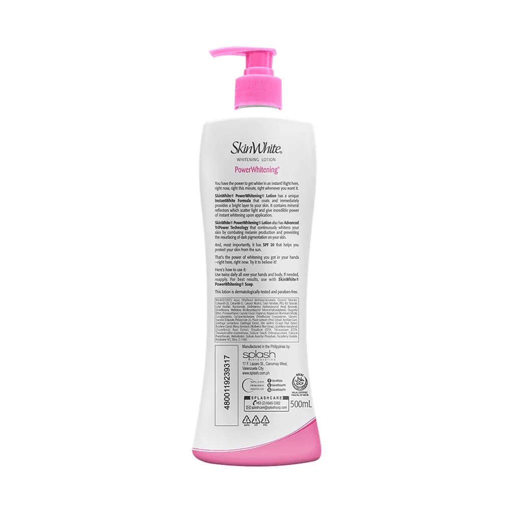 SkinWhite Power Whitening Lotion With SPF20 - 500ml
