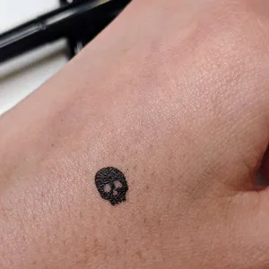 Skull Stamp and Eyeliner Makeup (Ashley Hay Design)