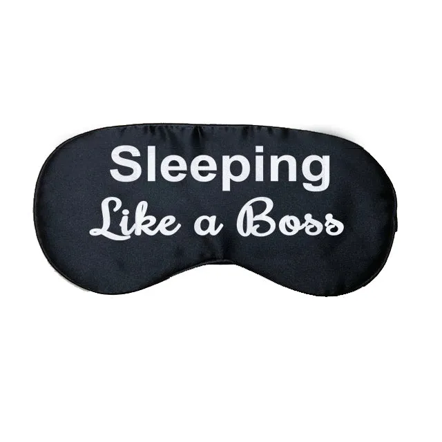 Sleeping Like a Boss Satin Eye Mask