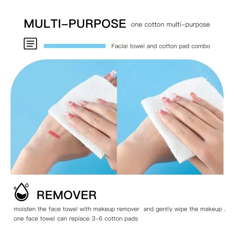 Soft Biodegradable cotton dry wipe rolls for Makeup
