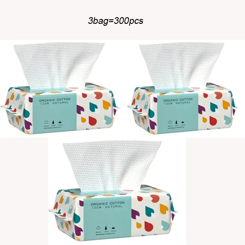Soft Disposable Cotton Dry Wipes for Babies