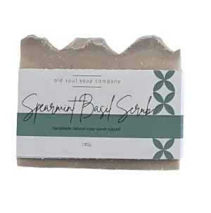 Spearmint Basil Scrub Artisan Soap