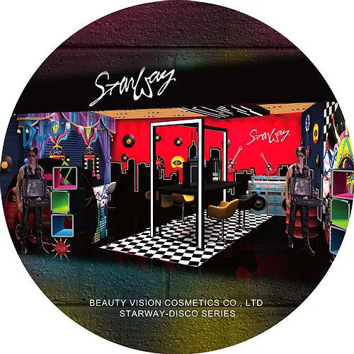 Starway Disco Ice Cream Pressed Powder - Pale Natural Face Makeup Cosmetics Beauty