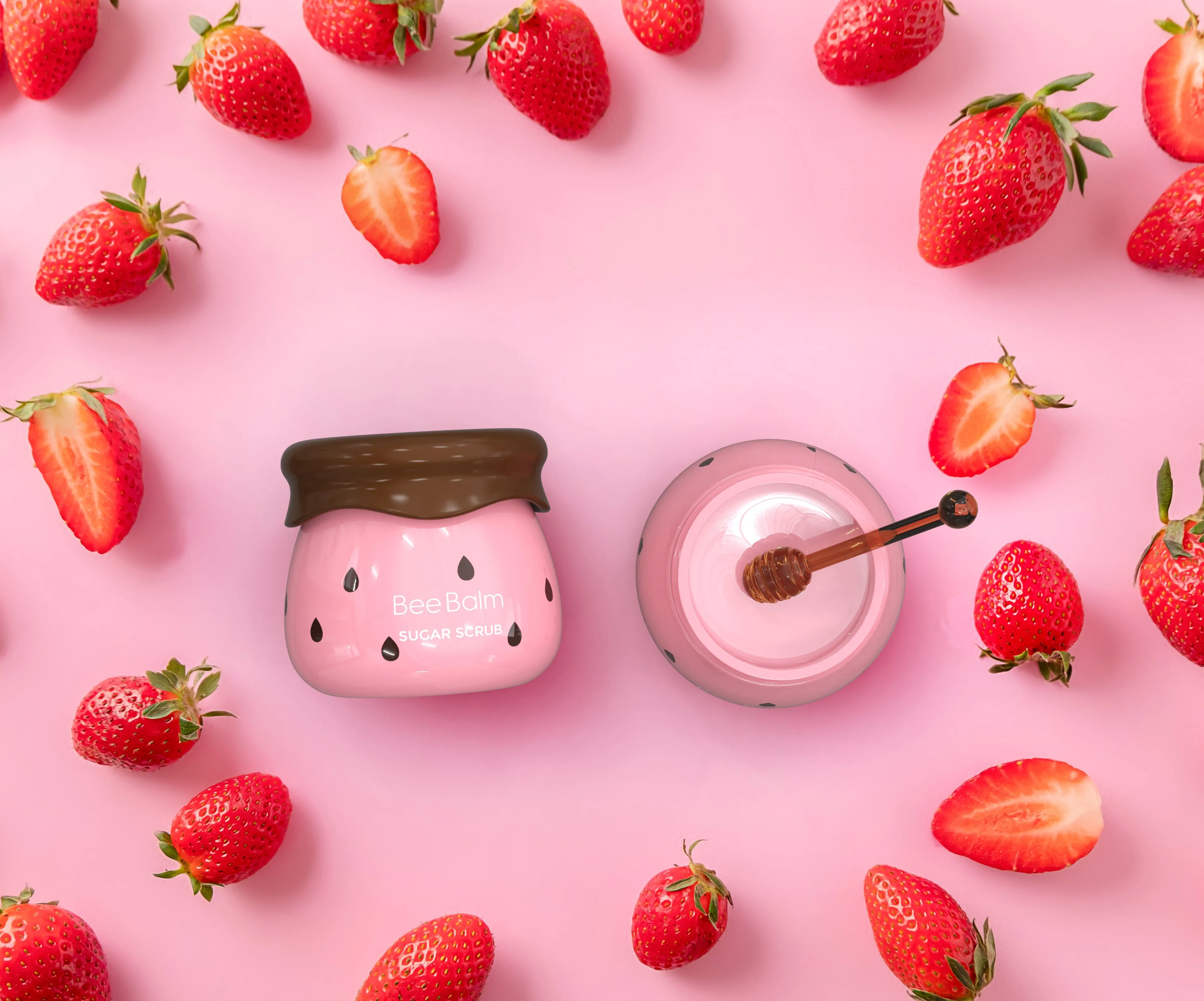 Strawberry Lip Mask   Sugar Scrub Set
